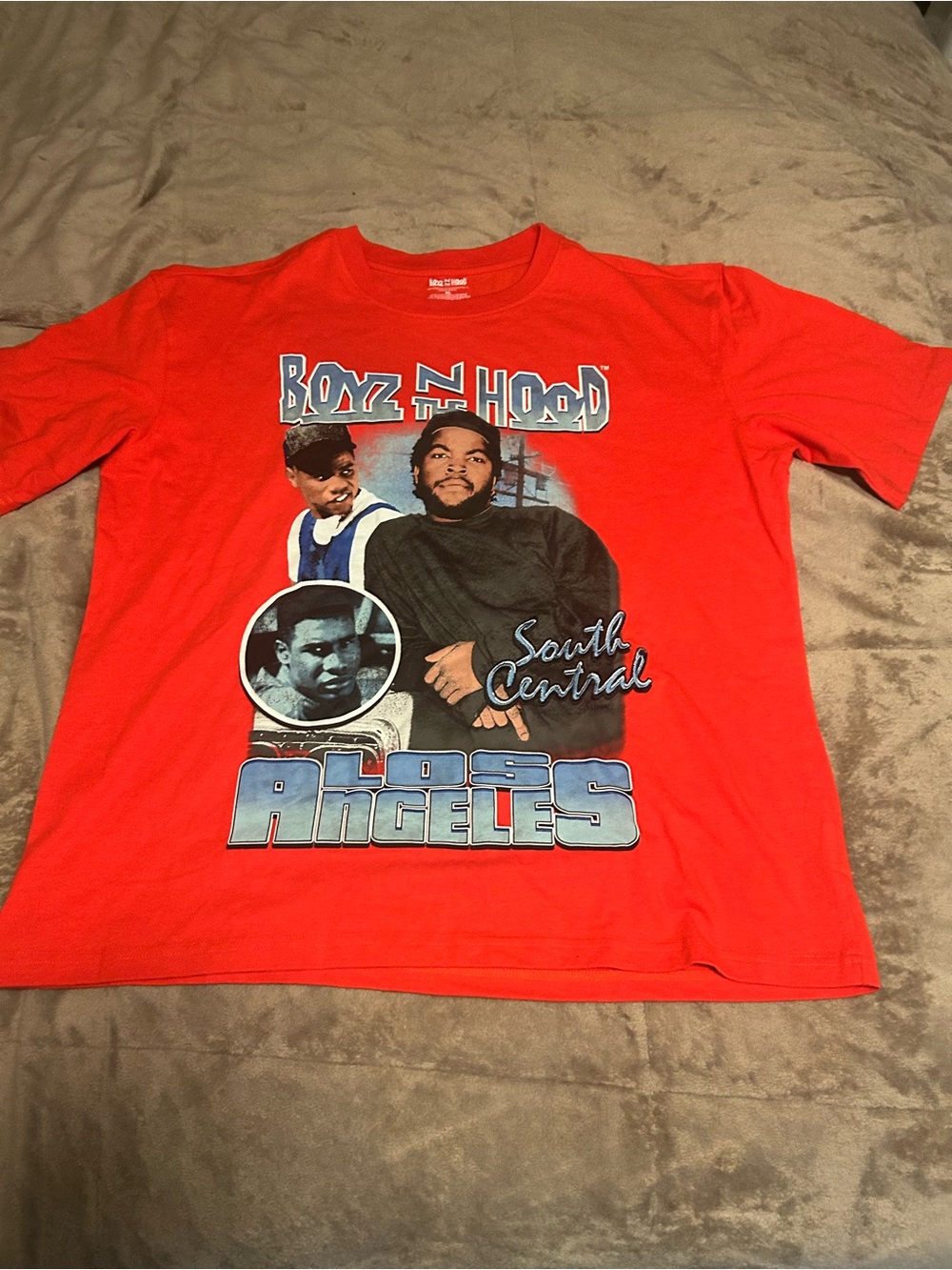 Boyz N The Hood Red Graphic T-Shirt XL South Central Los Angeles Movie Tee